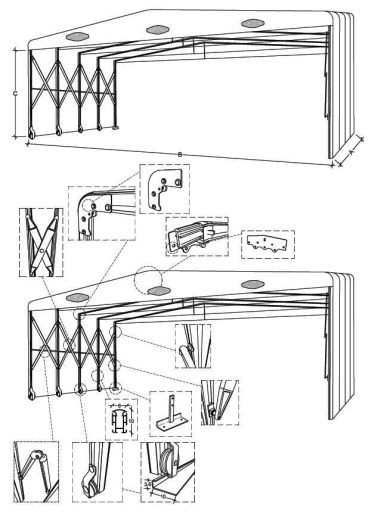 Details der Cargo-Garagen